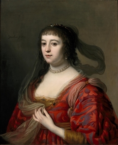 Portret van Amalia van Solms (1602-1675) by Gerard van Honthorst