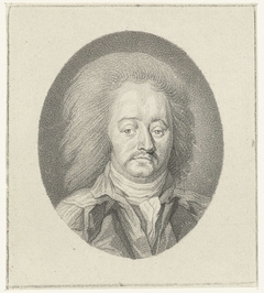 Portret van de Rijngraaf van Salm, in ovaal by Johannes Cornelis Mertens