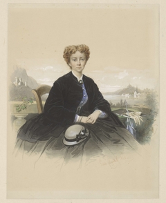 Portret van Maria Elisabeth Adolphine Waller-Schill