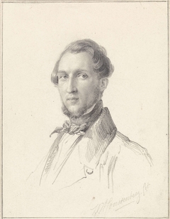 Portret van Reinier Craeyvanger by Henricus Wilhelmus Couwenberg