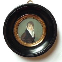 Portretminiatuur van Jhr. Mr. Johan Hora Siccama van de Harkstede by Joseph Boze