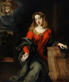 Possibly Lady Mary Butler, Duchess of Devonshire (1646-1710), as the Virgin Annunciate
