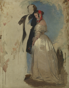 Queen Victoria and Prince Albert: Study for "Windsor Castle in Modern Times"
