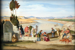 Rebecca and Eleazer at the Well by Johann Anton Ramboux