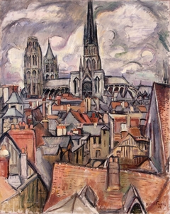 Roofs and Cathedral in Rouen