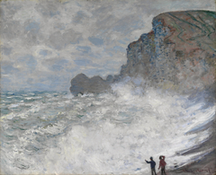 Rough weather at Étretat by Claude Monet