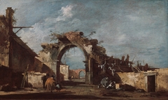 Ruined Archway by Francesco Guardi