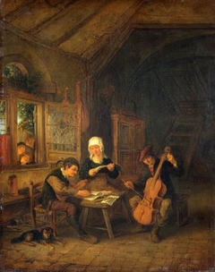 Rural Musicians by Adriaen van Ostade