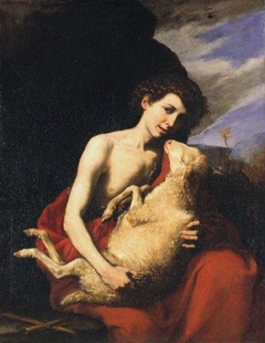 Saint Jean-Baptiste enfant avec l'Agneau by Jusepe de Ribera