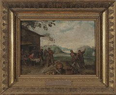 Scene in front of a tavern