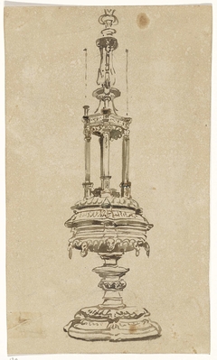 Schets van een reliekhouder by Johannes Bosboom
