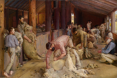 Shearing the Rams by Tom Roberts