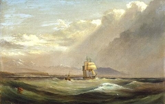 Ship Lyttelton off Timaru by Laurence Wilson