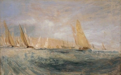 Sketch for ‘East Cowes Castle, the Regatta Beating to Windward’ No. 3 by J. M. W. Turner