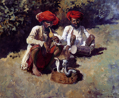 Snake Charmers in Bombay by Edwin Lord Weeks