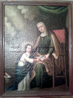 St. Anne teaching the Virgin to read by Unknown Artist