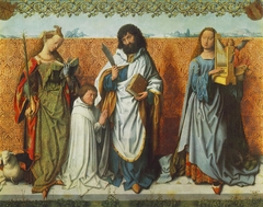 St. Bartholomew Altar: St. Agnes, St. Bartholomew and St. Cecilia by Master of the Saint Bartholomew Altarpiece