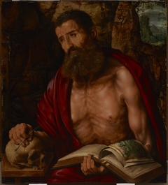 St. Jerome in Meditation by Jan Matsys