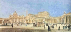 St. Peter's, Rome by Rudolf von Alt