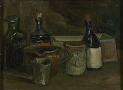 Still Life with Bottles and Earthenware