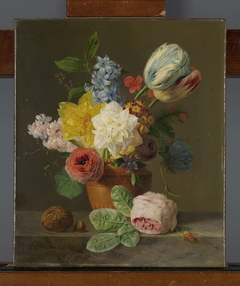 Still Life with Flowers and Nuts by Anthony Oberman