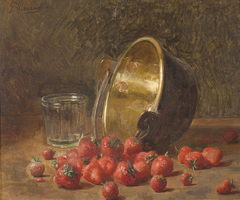 Still life with strawberries by Pedro Alexandrino Borges