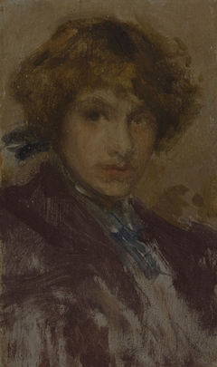 Study of a Young Girl's Head and Shoulders (Baroness de Meyer) by James McNeill Whistler