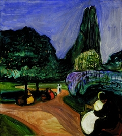 Summer Night in Studenterlunden by Edvard Munch