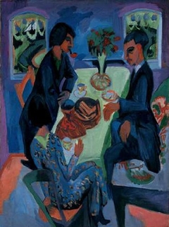 Tea at Fehmarn by Ernst Ludwig Kirchner