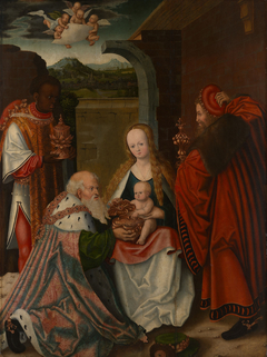The Adoration of the Magi by Attributed to the school of Lucas Cranach the Elder
