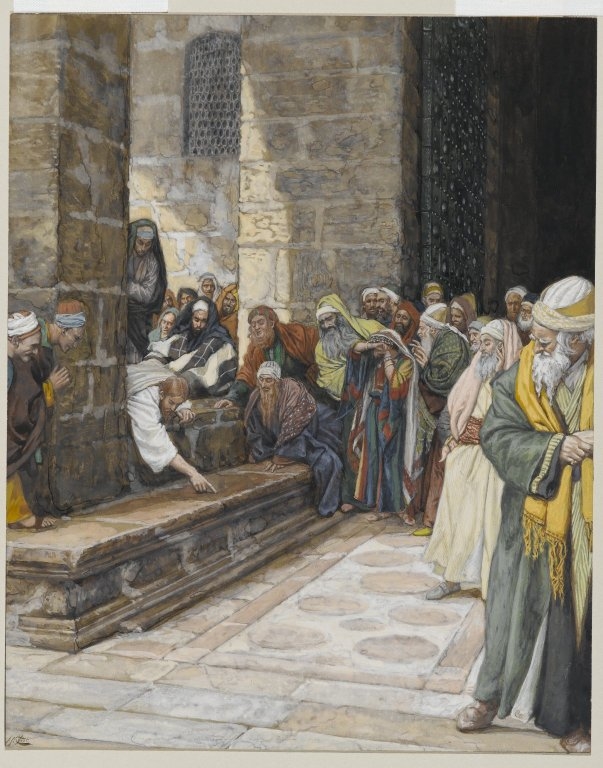 The Adulterous Woman Christ Writing upon the Ground by James