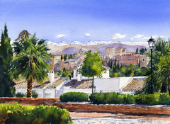 The Alhambra and Sierra Nevada by Margaret Merry