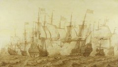 The Battle of the Gabbard, 2 June 1653 by Heerman Witmont