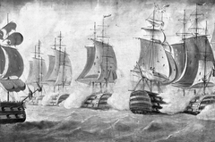 The battle of Trafalgar, 21 October 1805