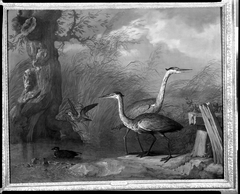 The Blue Herons by Jean-Baptiste Oudry