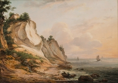 The Cliff Dronningstolen on Møn by Johan Christian Dahl