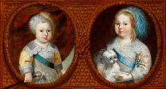 The Dauphin (later King Louis XIV, King of France (1638–1715) and Philippe, duc D’Anjou (later Philippe, duc d’Orleans (1640-1701) as children by Anonymous