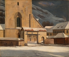 The Entrance Gate of the Cathedral, Bergen by Johan Christian Dahl