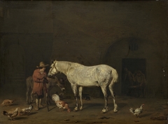 The Farriery by Adriaen van de Velde