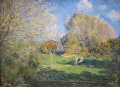 The Hoschedé Garden, Montgeron by Alfred Sisley