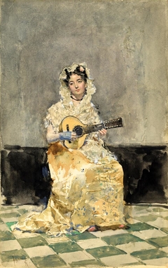 The Mandolin Player by Marià Fortuny Marsal
