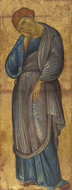 The Mourning Saint John the Evangelist by Master of the Franciscan Crucifixes