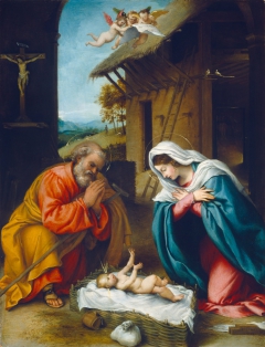 The Nativity by Lorenzo Lotto