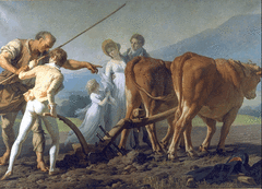 The Ploughing Lesson by François-André Vincent