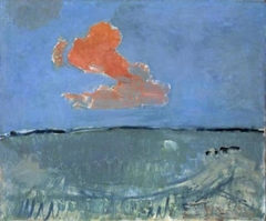 The red cloud by Piet Mondrian