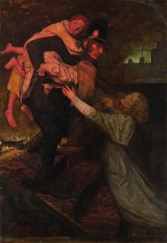 The Rescue by John Everett Millais