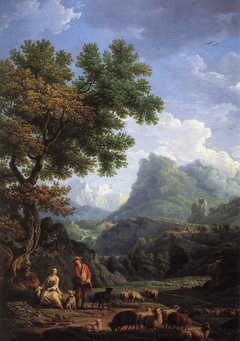 The Shepherdess in the Alps by Claude-Joseph Vernet