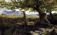 The Temple of Apollo at Bassae by Edward Lear