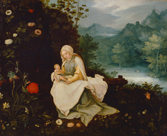 The Virgin and Child in a Landscape by Jan Brueghel the Younger
