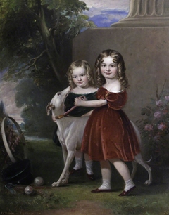 Thomas Bowater Vernon (1832-1859) and his Brother, later Sir Harry Foley Vernon, 1st Bt MP (1834-1920) as Children by Anonymous